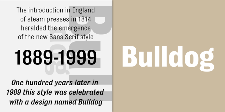 Font Bulldog